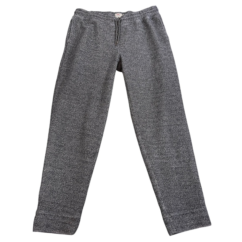 Faherty Lounge Knit Drawstring Jogger Sweatpants Mens Large Smoke Heather Gray